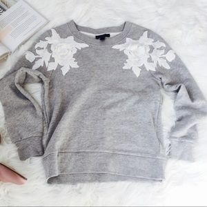 Gray j crew sweatshirt